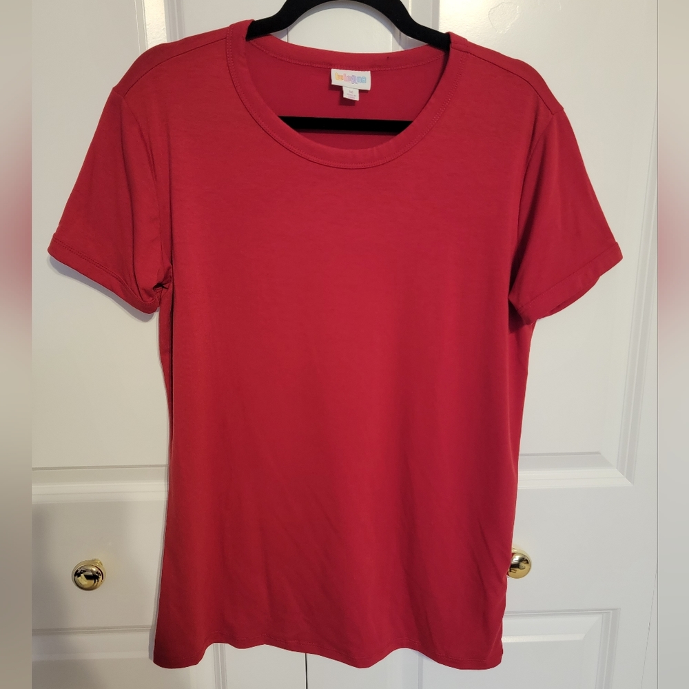 Solid Red Women's Top